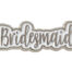 Silver Bridesmaid Charm & I Do Fancy Premium White