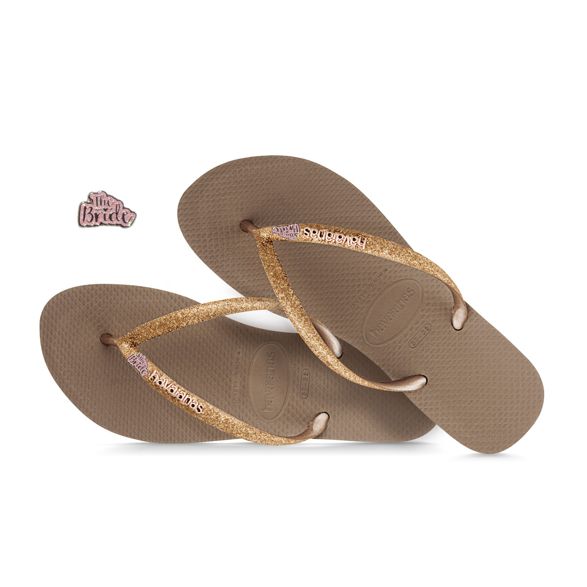 pink glitter havaianas