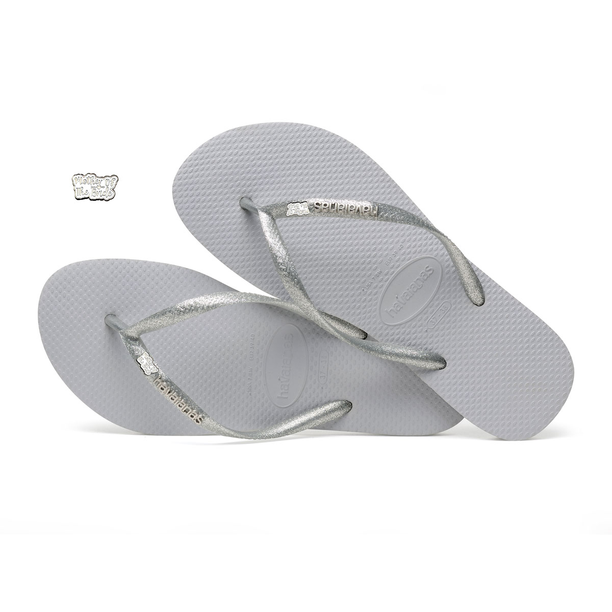 silver metallic havaianas